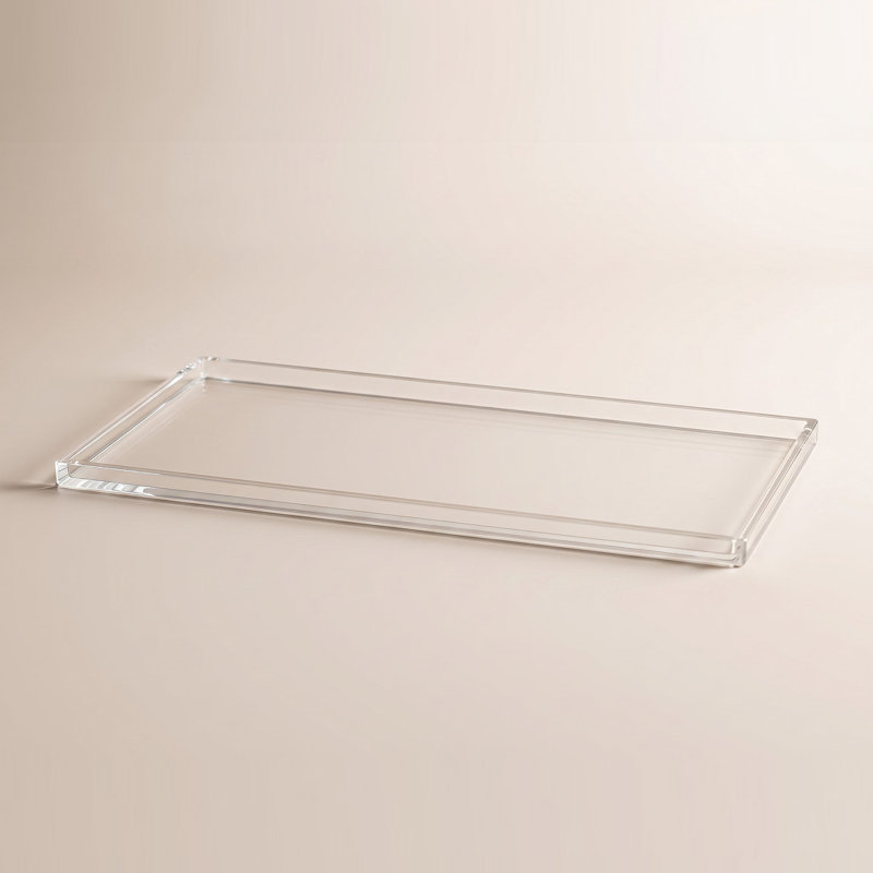 Clear Overflow Feeding Tray, Medium, Clear