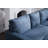 Upholstered L-Shaped Sectional Reversible