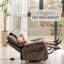 Fauteuil inclinable à deux positions avec massage et lève-personne électrique-870527938