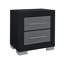 Table de chevet noire et grise Elsa (table de chevet seulement)-1087475250