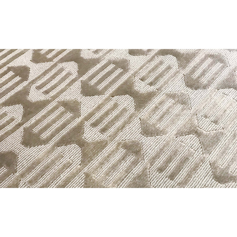 Hand-Knotted High-Quality Gray Area Rug