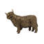 Sculpture bronze Highland Cow