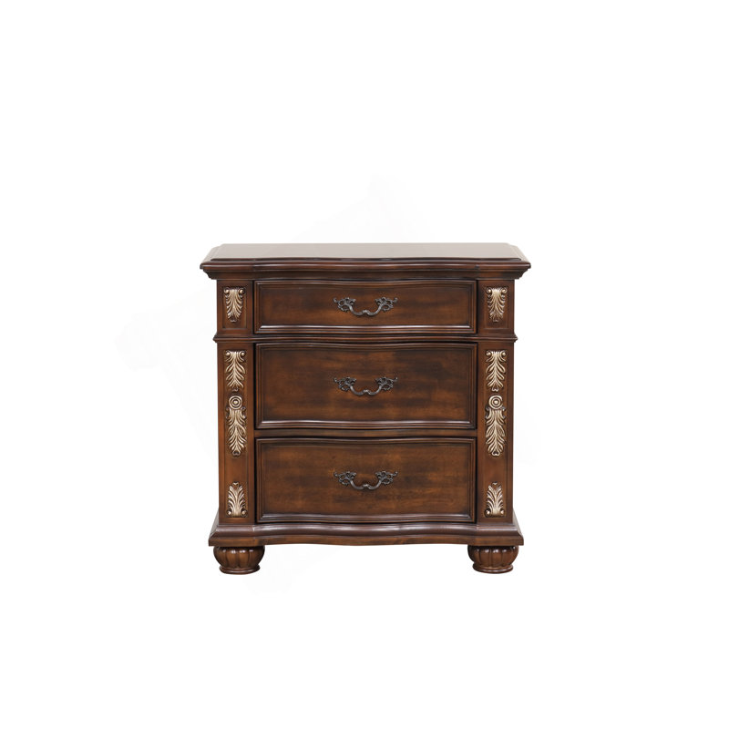 Charming Nightstand With Multiple Functionalities For Bedroom Enhancement