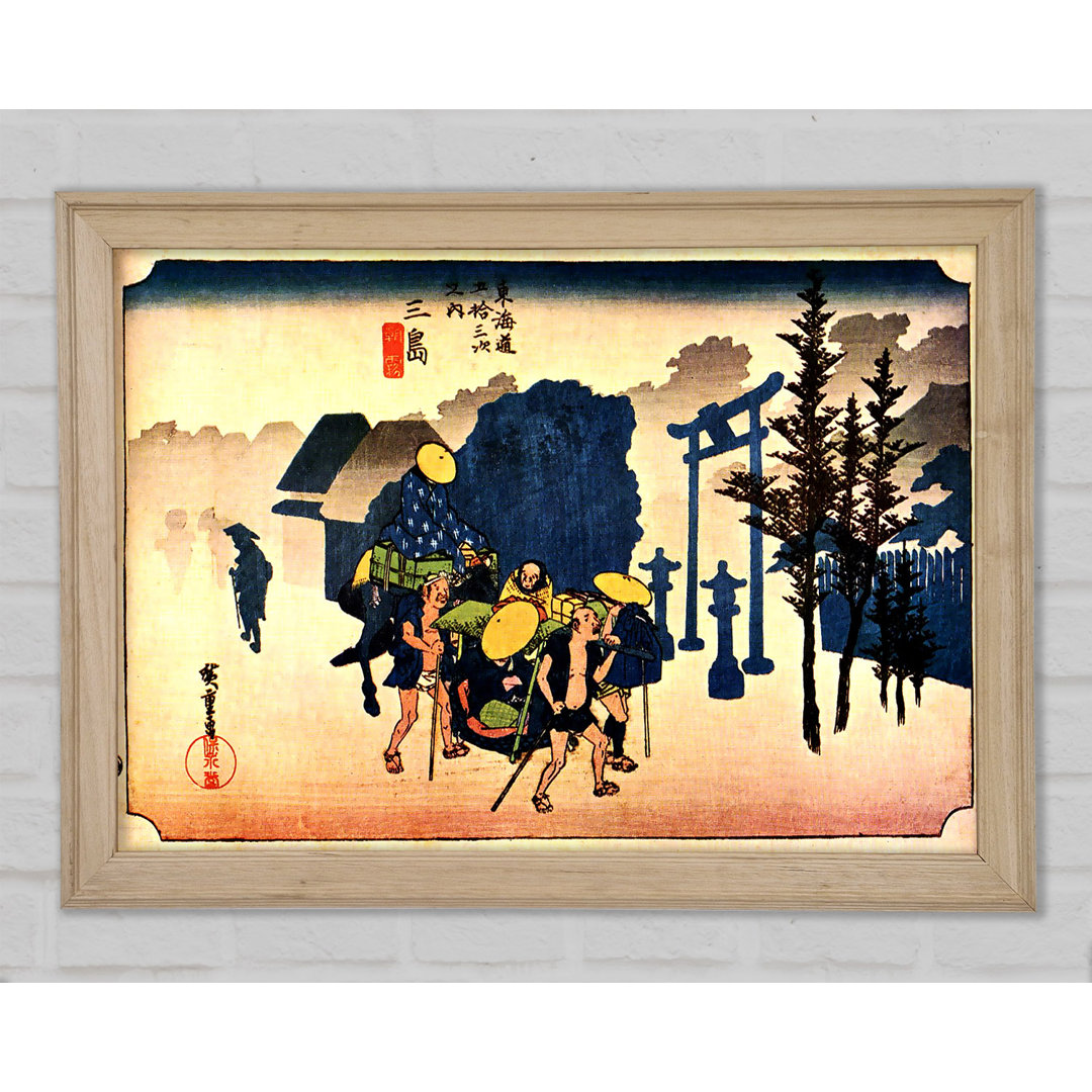 Hiroshige Dawn Mist - Einzelner Bilderrahmen Kunstdrucke