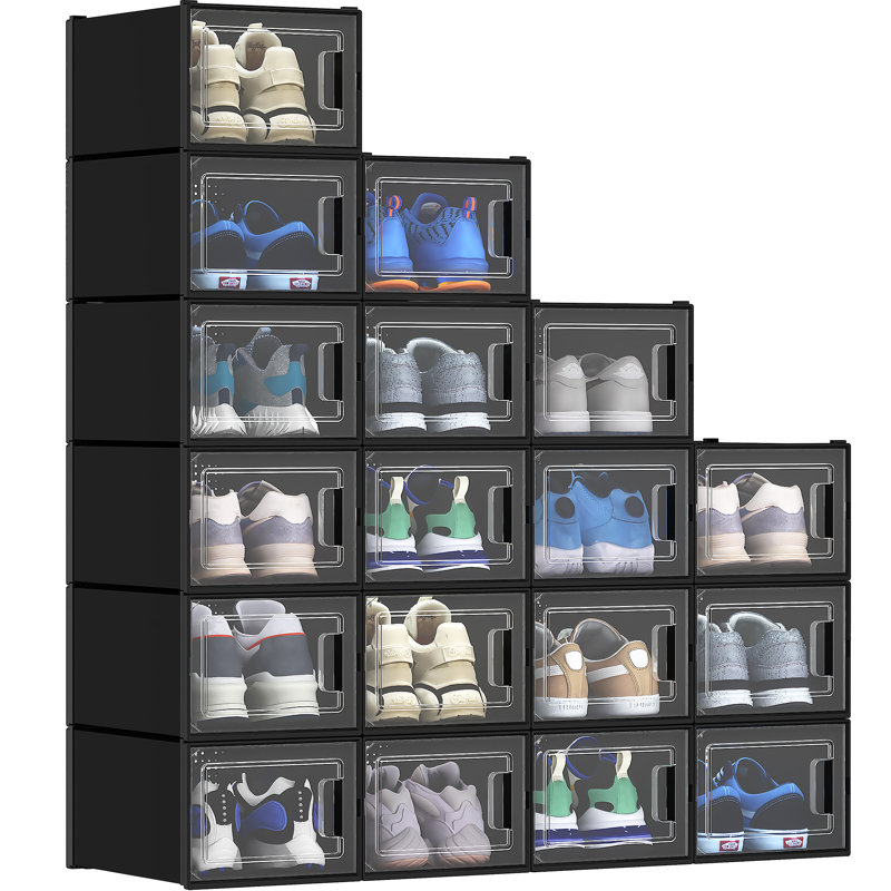 Boîte de rangement pour chaussures, Noir