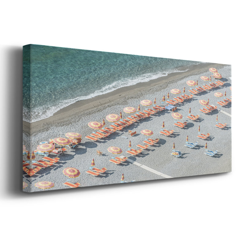 Amalfi Coast - Toile tendue avec châssis - Prêt à accrocher, H 12 po x l 30 po