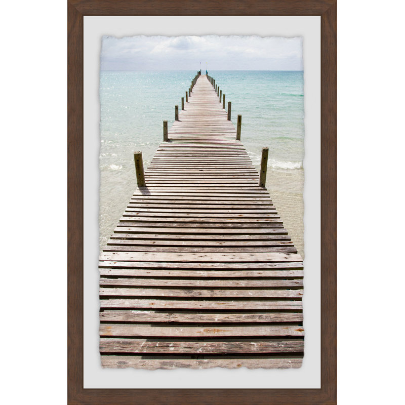Beach Boardwalk - Single Picture Frame Print, 46 cm H x 30 cm W x 4 cm D