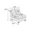 Canapé modulaire modulaire 6 pièces M