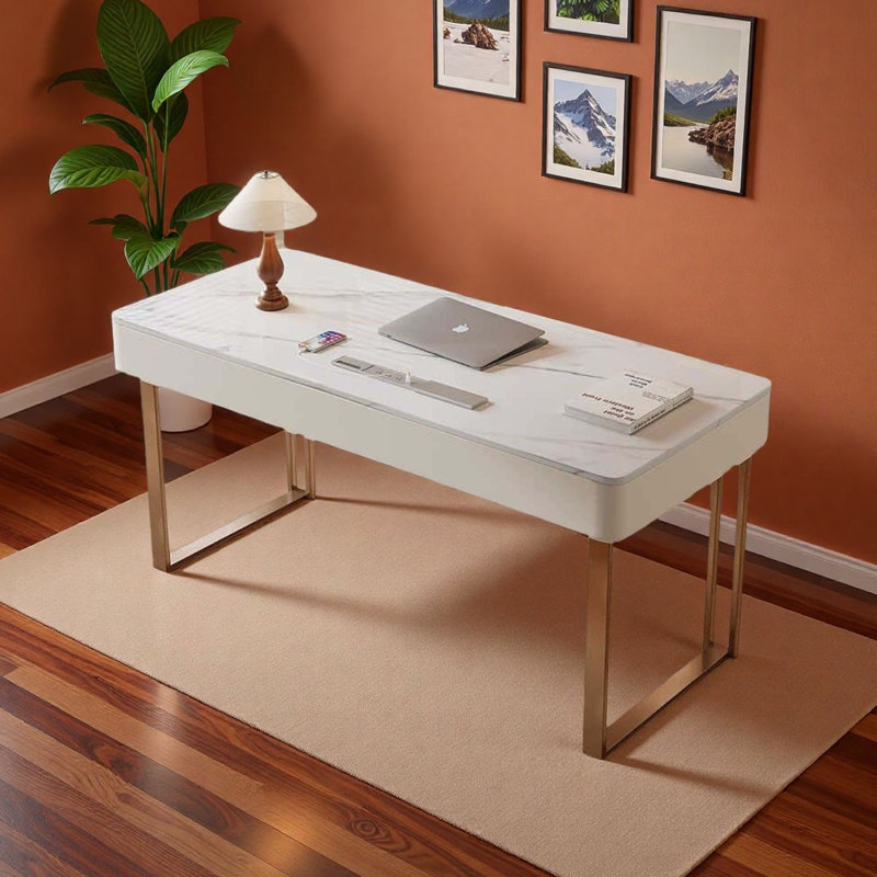 Boothby, Gris / blanc / or, H 29,5 po x l 47,2 po x P 23,6 po