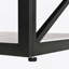 Table basse moderne pour chambre à coucher et salon, verre trempé et panneau de fibres à densité moyenne rustique, table basse de style industriel