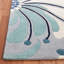 Tapis bleu / ivoire en laine / coton touffeté à la main Soho-1756215933