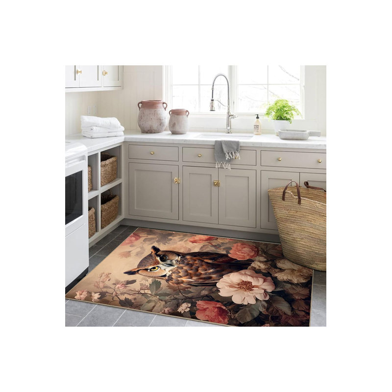 Tapis décoratif lavable à la machine, Tapis de couloir 4 pi 11 po x 9 pi 10 po