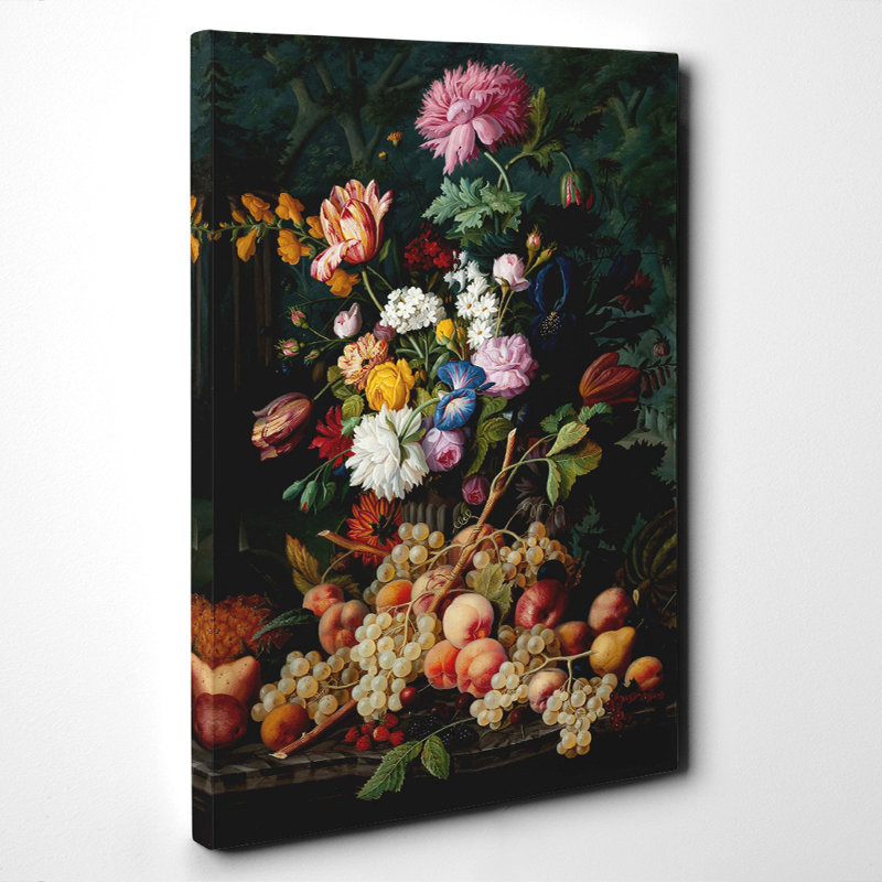 Severin Roesen - Wrapped Canvas Painting, 50cm H x 35cm W
