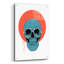 «Blue Skull» par Balazs Solti, art mural en verre acrylique, 24 po x 36 po-2023669655