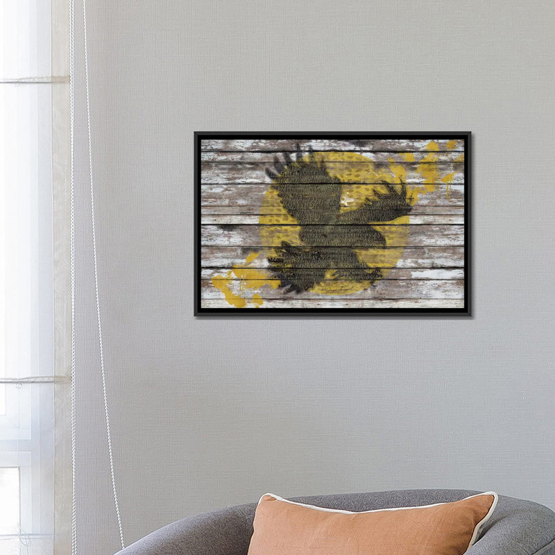 « eagle soleil », impression sur toile tendue, H 8 po x l 12 po x P 0,75 po, Pas de tapis, Toile tendue