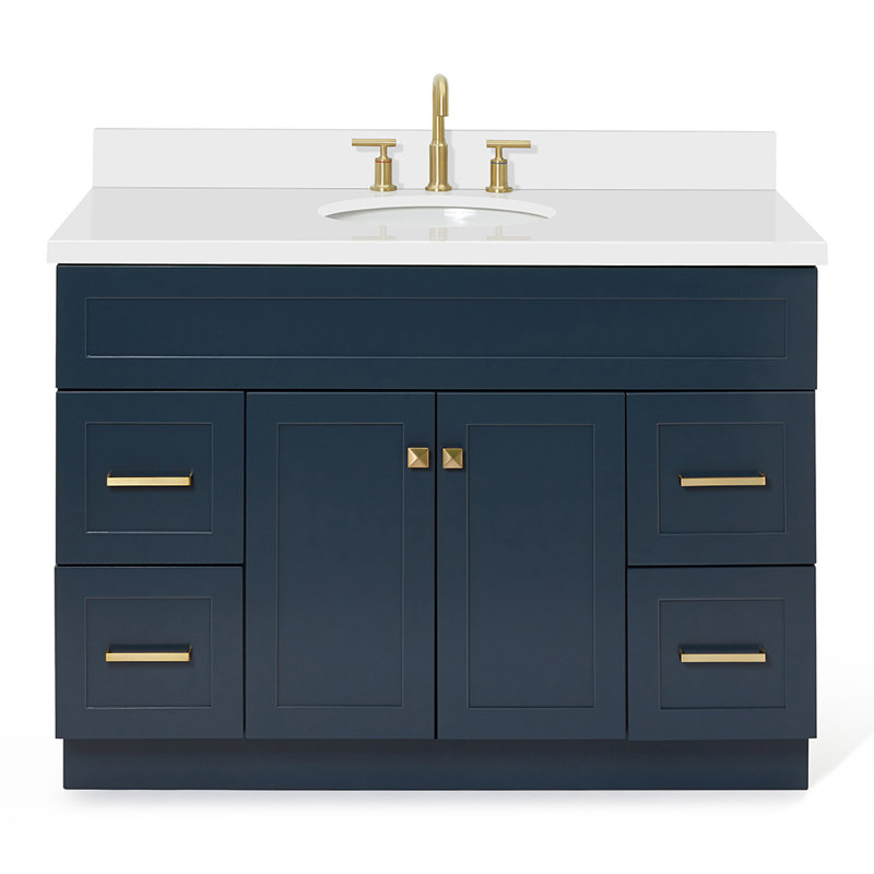 Ensemble de meuble-lavabo simple 49 po Abell, Bleu minuit