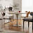 Modern and simple white round table-347688883