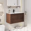 Meuble-lavabo simple Sharee avec comptoir d'évier, robinet et drain en alliage de zinc, certificat EPA-1074966468-1074966470