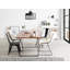 Cierra Acacia Rectangular Wood Top Dining Table with Steel Base-41987226