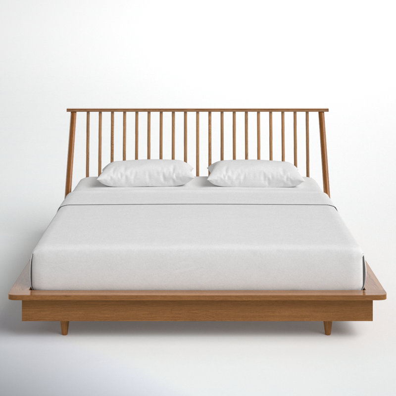 Thalia Solid Wood Slat Bed, King
