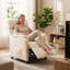 Fauteuil inclinable électrique moderne en tissu Teddy -1666380691