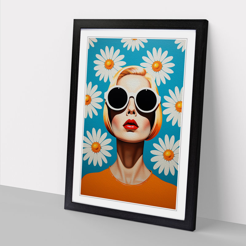 Single Picture Frame Print on Wood, Black Framed, 64cm H x 46cm W
