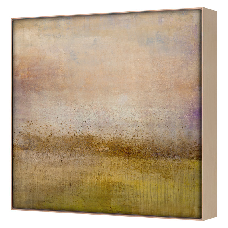 Lavender Field Print by Harris, Maeve, Maple Floater Framed