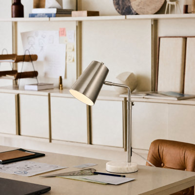 Vazquez 20" Brass Desk Lamp