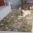 Jardin Handtufted Wool Cotton Floral Rug in Green/Blue-93743801
