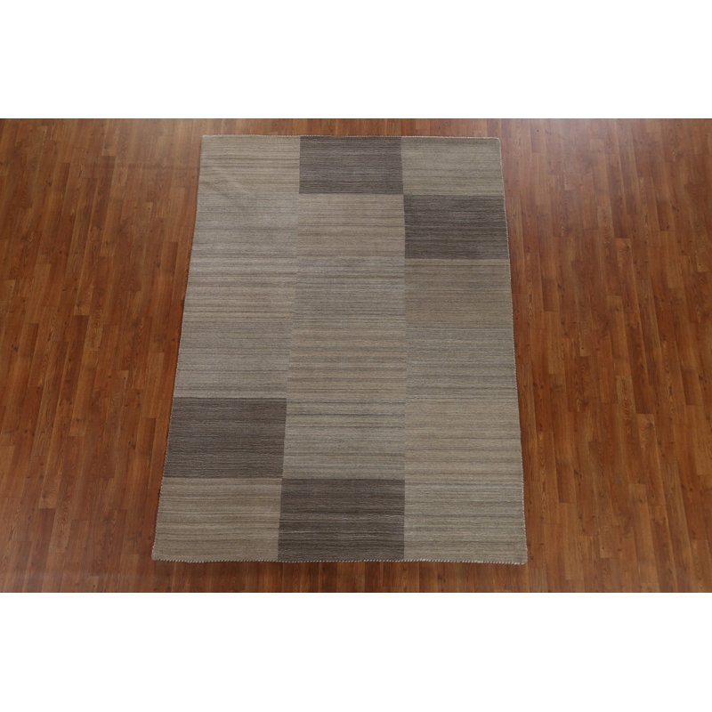 Checkered Gabbeh Oriental Area Rug 6x8