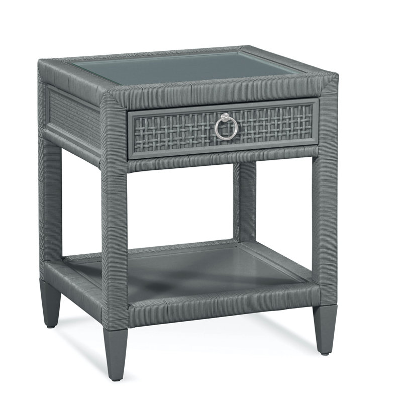 Naples 1 - Drawer Nightstand, Nickel, Yes, Satin Nickel