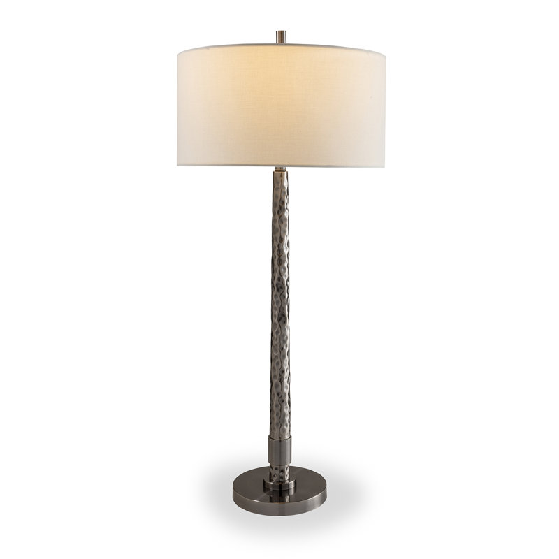 Florence Buffet Table Lamp, Aged Nickel