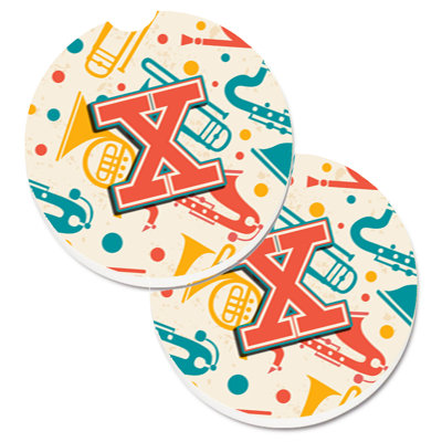 Ceramic Round 2 Piece Car Coaster Set