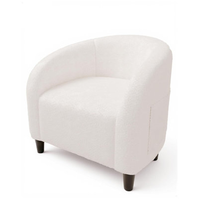 Fauteuils d'appoint Chaises de salon en tonneau Boucle
