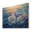 Blue Peonies Petals In Harmony IV - Peonies Wood Print - On Natural Pine Wood-749488748