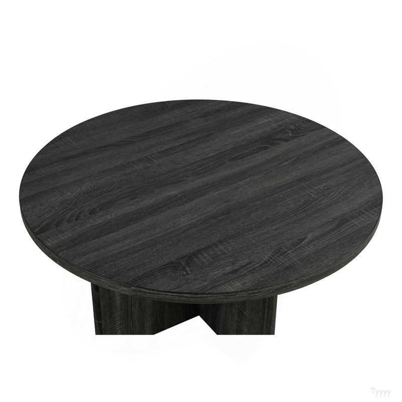 Ensemble de tables 3 pièces de style contemporain 1 table basse ronde 2X