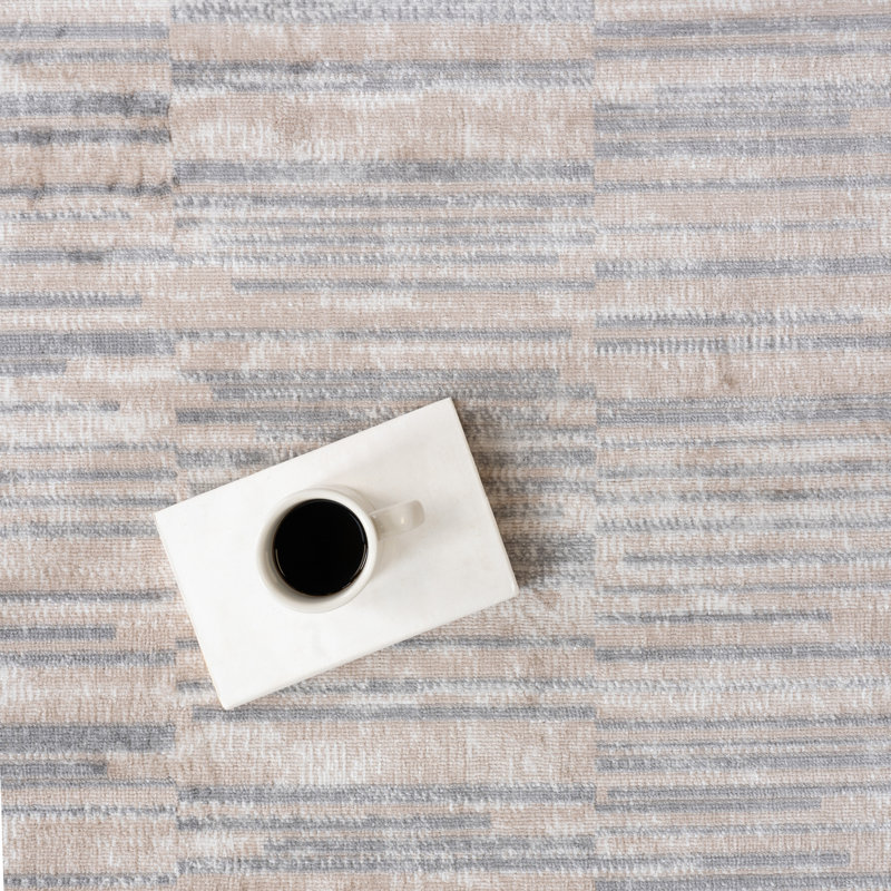 Nidhi Traditional Striped Area Rug, Rectangle 6'7" x 9'