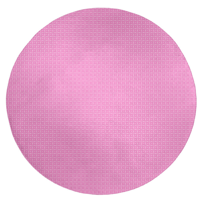 Tapis de zone rose napperon classic, Rond 5 pi