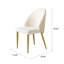 Chaise de salle à manger en acier inoxydable