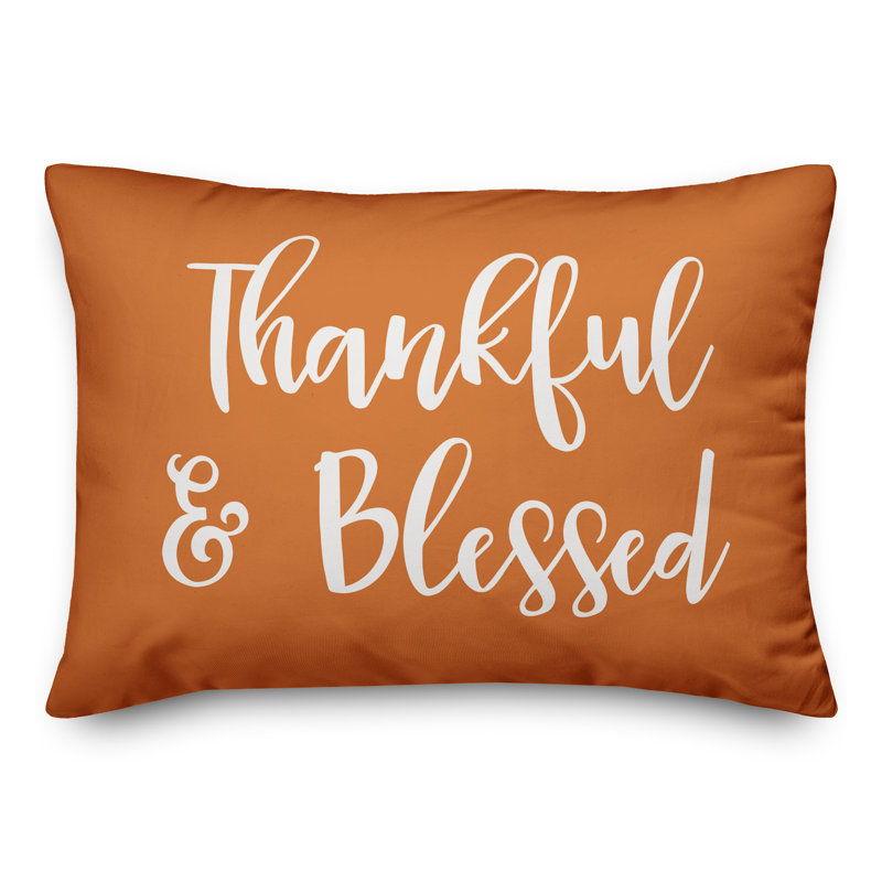 Vibrant Orange Reversible Lumbar Throw Pillow