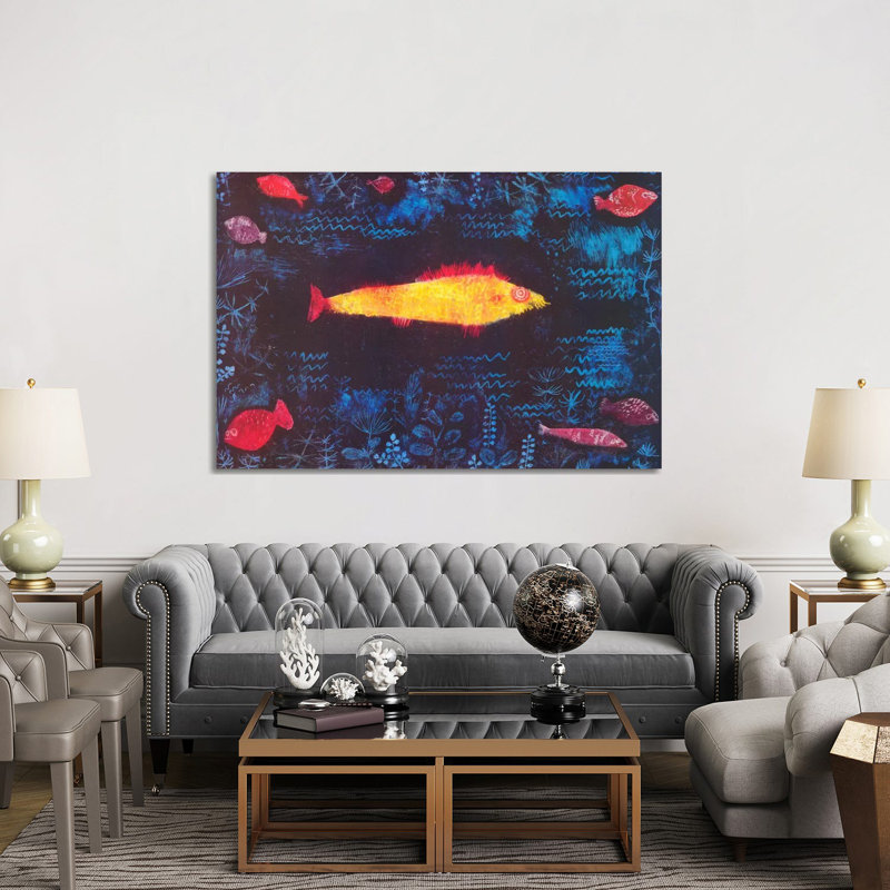 The Golden Fish by Paul Klee - Wrapped Canvas Print, 152.5 cm H x 101.5 cm W