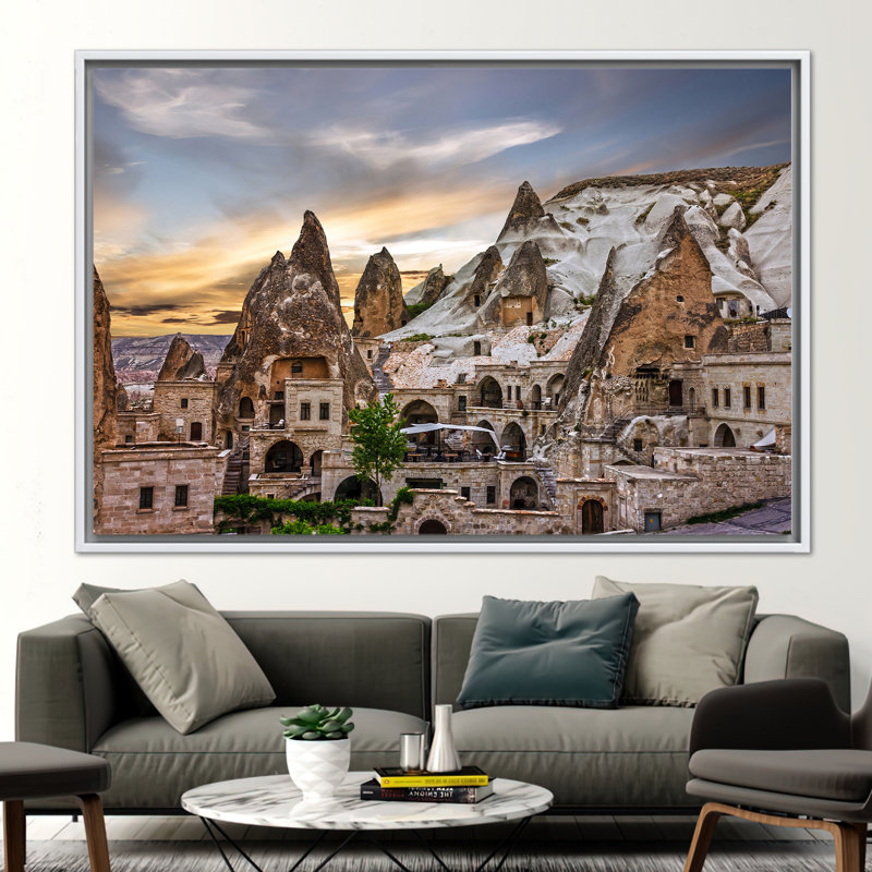 Print on Canvas, Framed Print without Mat, 20 cm H x 30 cm W, White