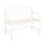 Banc de jardin Sunnydaze - blanc