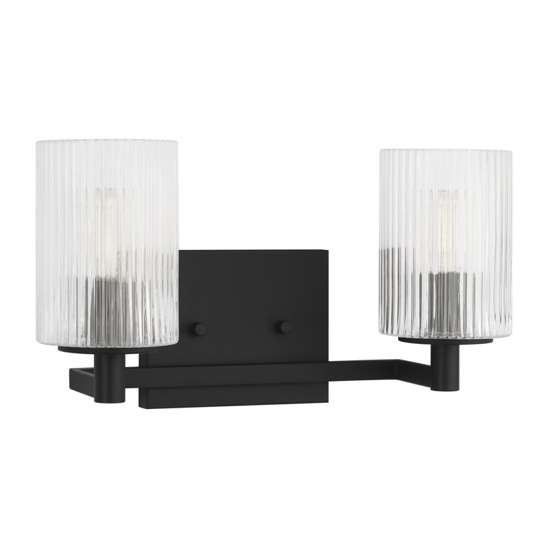 Applique murale pour salle de bain Lyndsay Luisa Energy Star, 2, Nuit noire