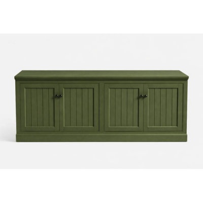 72" W Large Farmhouse Sideboard Buffet Cabinet With Barn Doors & Adjustable Shelves