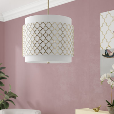 Lustree tambour 3 lumières Nika