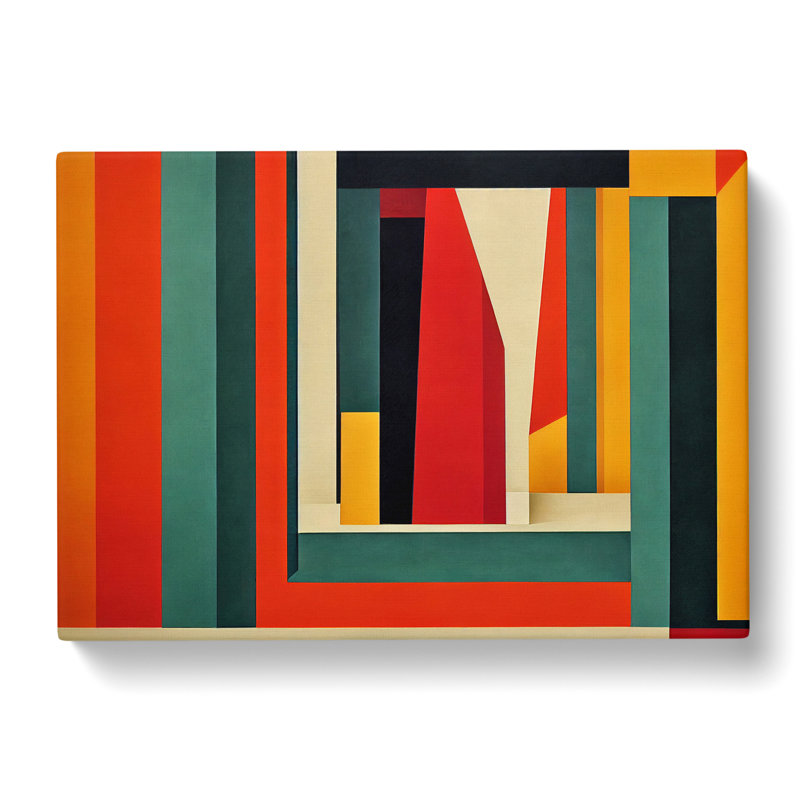 Modern Bauhaus Art Vol.1 Abstract - Wrapped Canvas Print, 35cm H x 50cm W x 3cm D