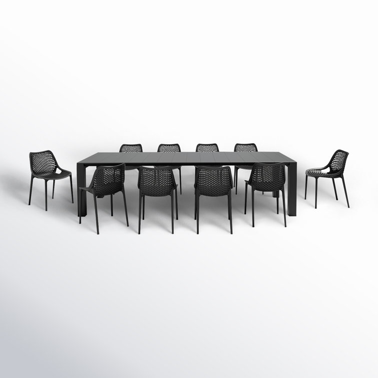 Farrah Rectangular 10 - Person Dining Set