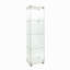 Lighted 4 Shelves Glass Cabinet Glass Display Cabinet With One Door-1918261224