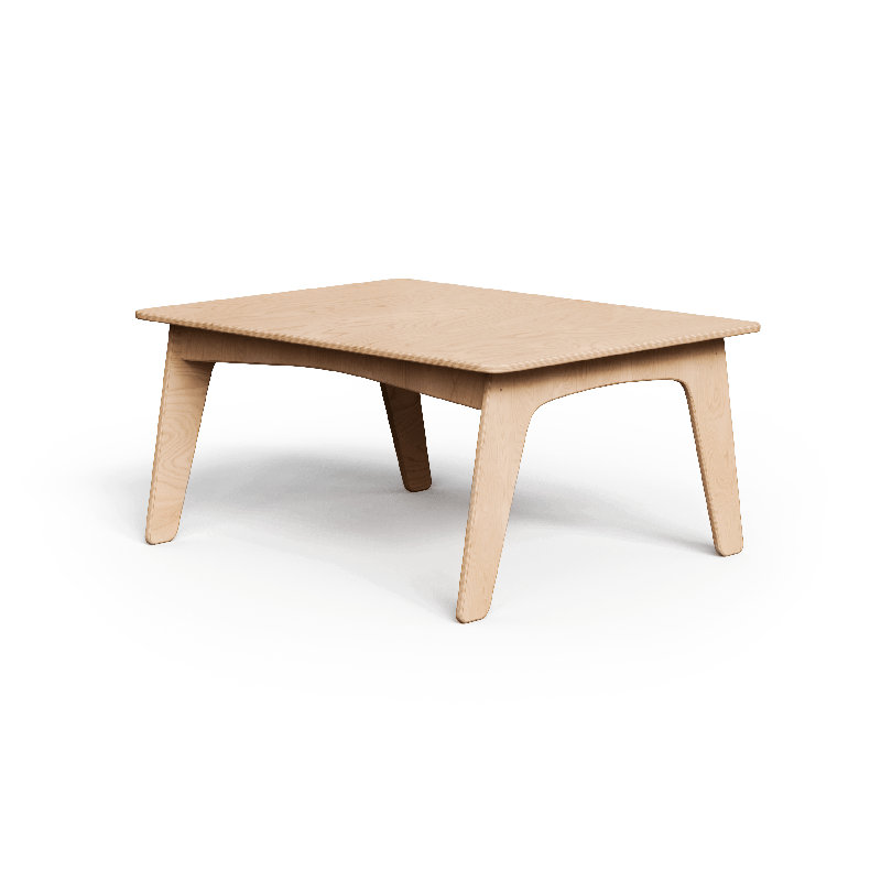 Table carrée Montessori, H 20 po x L 48 po x l 36 po